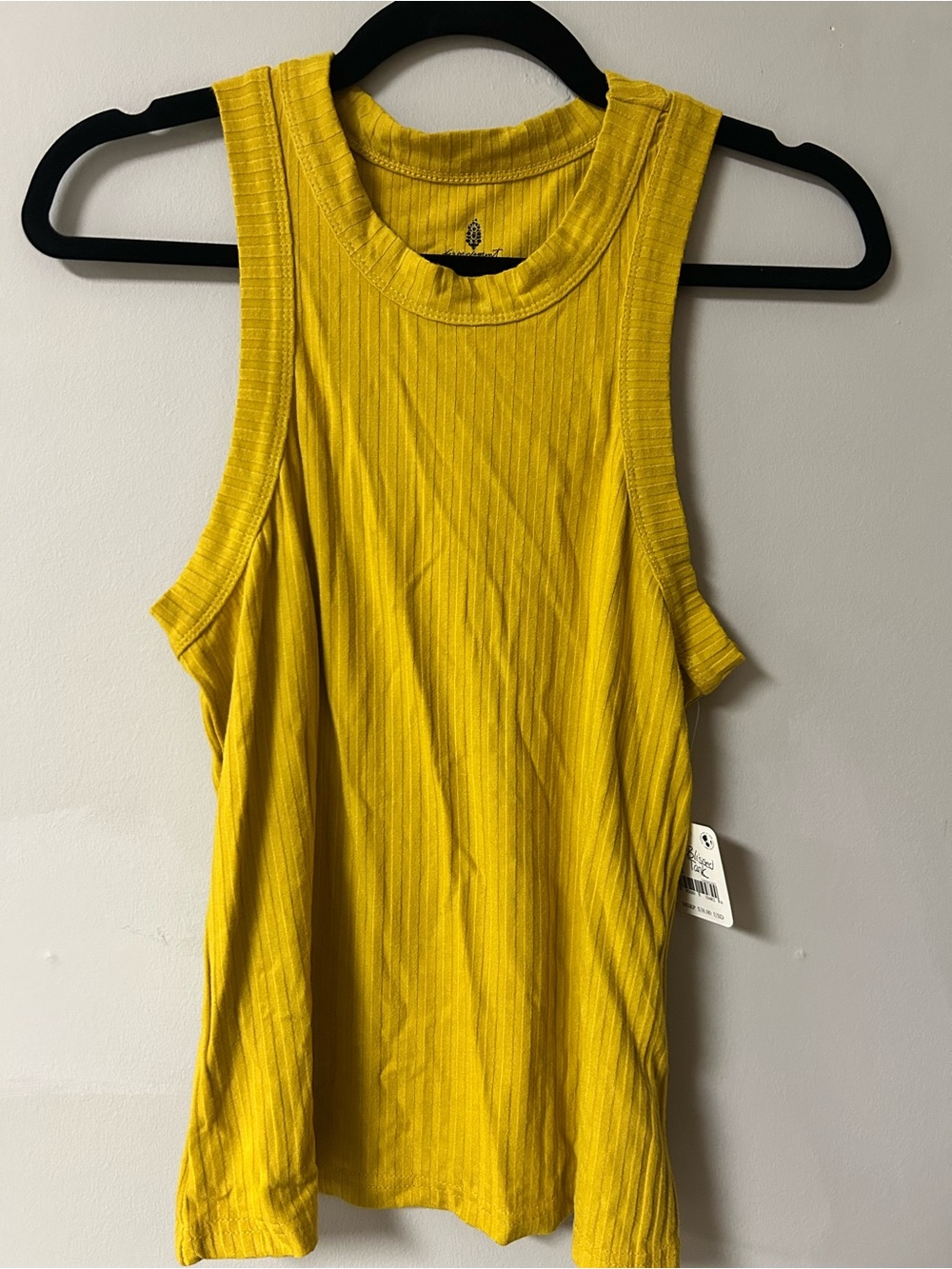 Free People Blissed Tank in Mustard Yellow - Picture 4 of 6